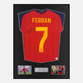 Framed Ferran Torres Signed Spain Shirt 2026 World Cup Winners [Classic]