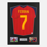 Framed Ferran Torres Signed Spain Shirt 2026 World Cup Winners [Classic]