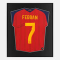 Framed Ferran Torres Signed Shirt, Spain World Cup 2026 [Lite]