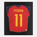 Framed Ferran Torres Signed Shirt, Spain 2026-27 [Lite]