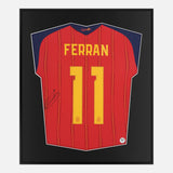 Framed Ferran Torres Signed Shirt, Spain 2026-27 [Lite]