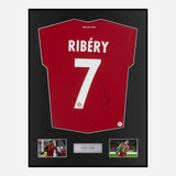 Framed Franck Ribery Signed Bayern Munich Shirt Home 2013 [Classic]