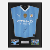 Framed Jack Grealish Signed Manchester City Shirt 2023-24 [Classic]