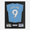Framed Erling Haaland Signed Manchester City Shirt Player Version [Classic]