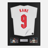 Framed Harry Kane Signed England Shirt Home 2022 World Cup [Classic]