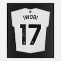 Framed Alex Iwobi Signed Shirt, Fulham White Home [Lite]