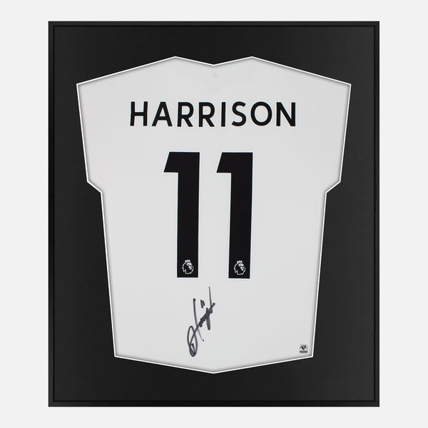 Framed Jack Harrison Signed Leeds United Shirt 2022-23 Home [Mini]