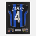 Framed Javier Zanetti Signed Inter Milan Shirt Home [Classic]