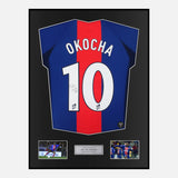 Framed Jay-Jay Okocha Signed PSG Shirt Home [Classic]