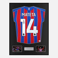 Framed Jean-Philippe Mateta Signed Crystal Palace Shirt 2025-26 Home [Classic]