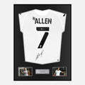 Framed Joe Allen Signed Swansea City Shirt 2022-23 Home [Classic]