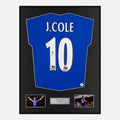 Framed Joe Cole Signed Chelsea Shirt Retro Home [Classic]