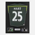 Framed Joe Hart Signed Manchester City Shirt 2011-12 Goalkeeper [Classic]