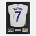 Framed John McGinn Signed Aston Villa Shirt 2026 Europa League [Classic]