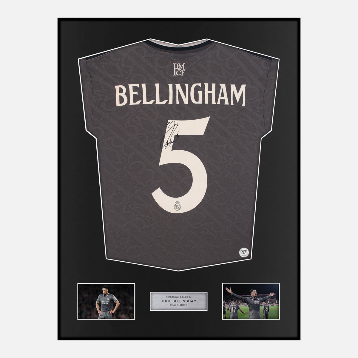 Framed Jude Bellingham Signed Real Madrid Shirt 2024-25 Third away [Classic] — Verified autograph with NFC and certificate | The Vault