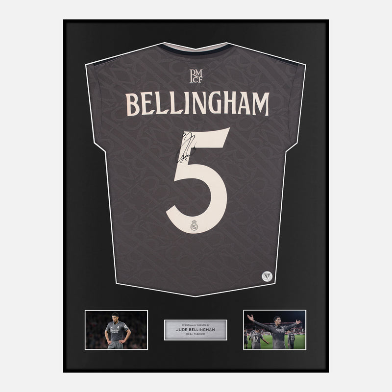 Framed Jude Bellingham Signed Real Madrid Shirt 2024-25 Third away [Classic]