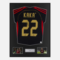 Framed Kaka Signed AC Milan Shirt Third away 2006-07 [Classic]