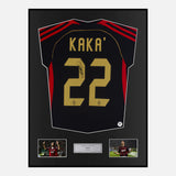 Framed Kaka Signed AC Milan Shirt Third away 2006-07 [Classic]