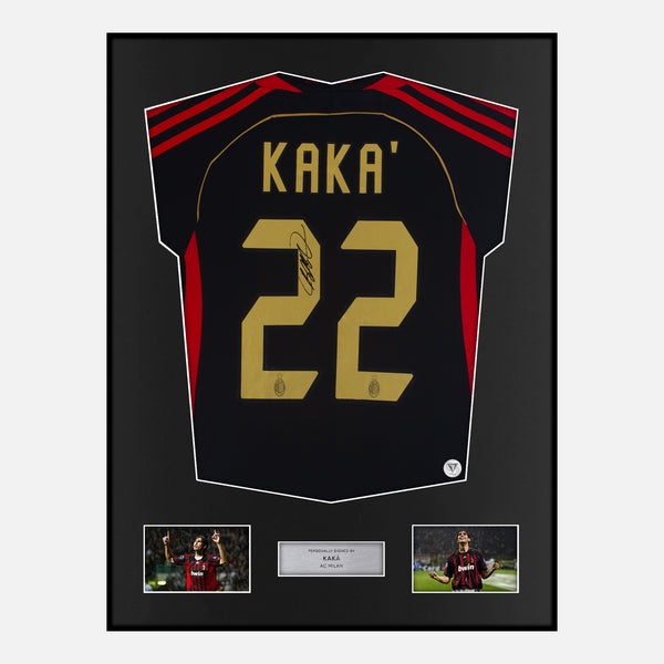 Framed Kaka Signed AC Milan Shirt Third away 2006-07 [Classic]