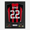 Framed Kaka Signed AC Milan Shirt Home 2008-09 [Classic]