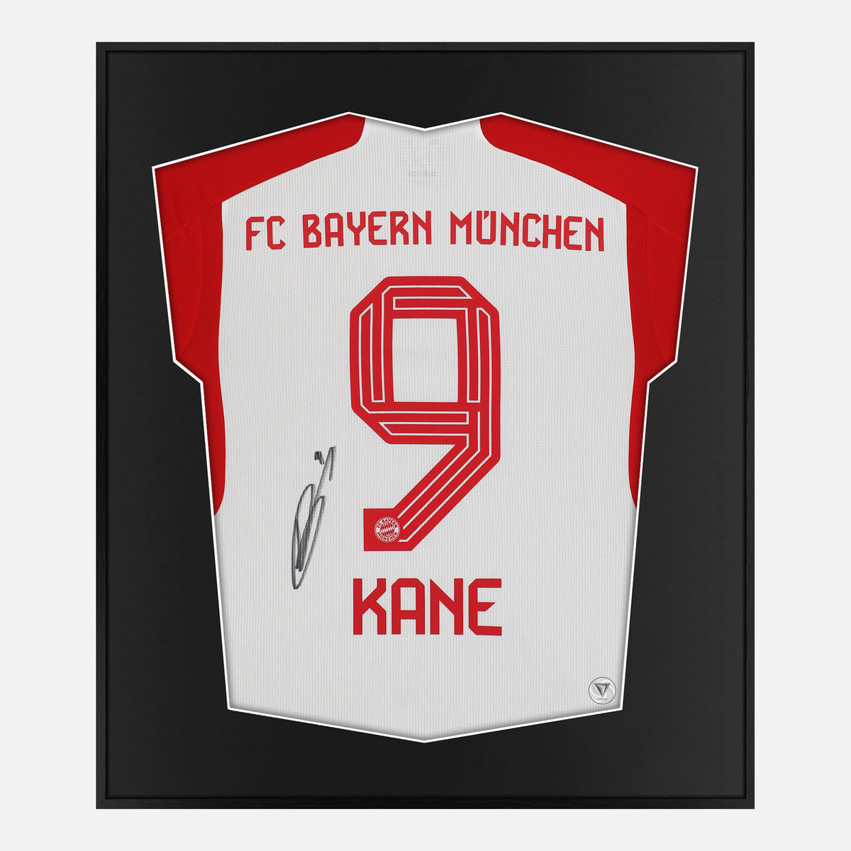 Framed Harry Kane Signed Shirt, Bayern Munich Home 9 [Lite] — Authentic signature with NFC and COA | The Vault