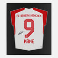 Framed Harry Kane Signed Shirt, Bayern Munich Home 9 [Lite]