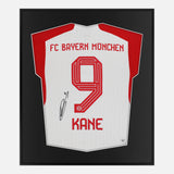 Framed Harry Kane Signed Shirt, Bayern Munich Home 9 [Lite]
