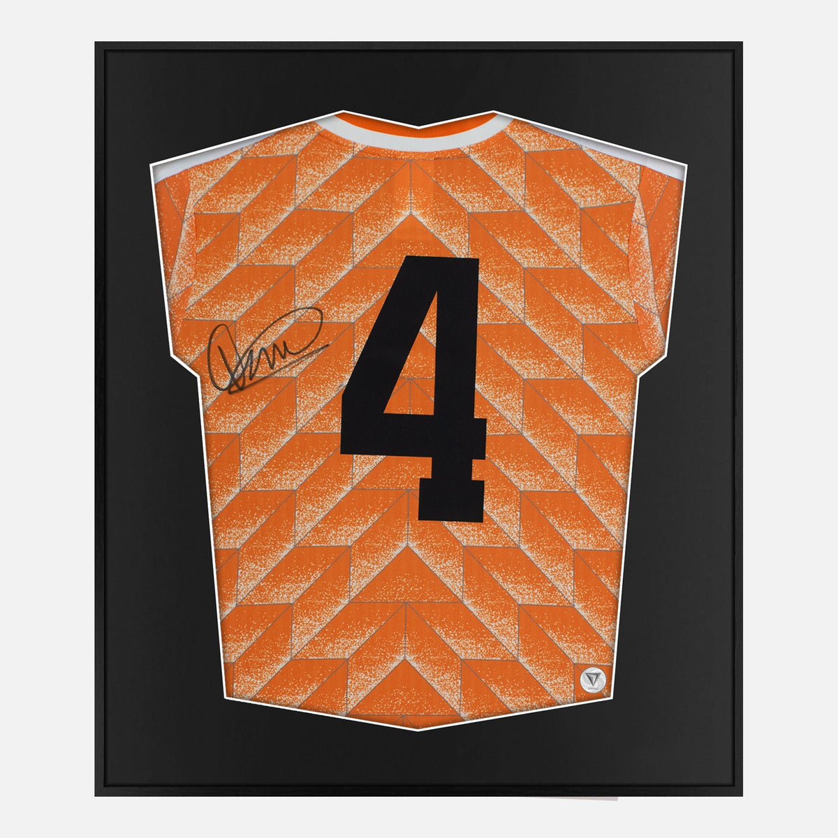 Framed Koeman Signed Shirt, Netherlands 1988 Euro Winners [Lite] — Authentic signature with NFC and COA | The Vault