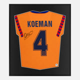 Framed Koeman Signed Shirt, Barcelona 1992 European Cup Winners [Mini]