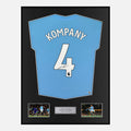 Framed Vincent Kompany Signed Manchester City Shirt [Classic]