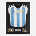 Framed Lionel Messi Signed Argentina Shirt 2022 World Cup Winners [Classic]