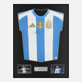Framed Lionel Messi Signed Argentina Shirt 2025-26 Home [Classic]