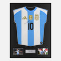 Framed Lionel Messi Signed Argentina Shirt Copa America [Classic]