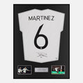 Framed Lisandro Martinez Signed Manchester United Shirt Away [Classic]