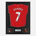 Framed Luis Suarez Signed Liverpool Shirt 2012-13 Home [Classic]