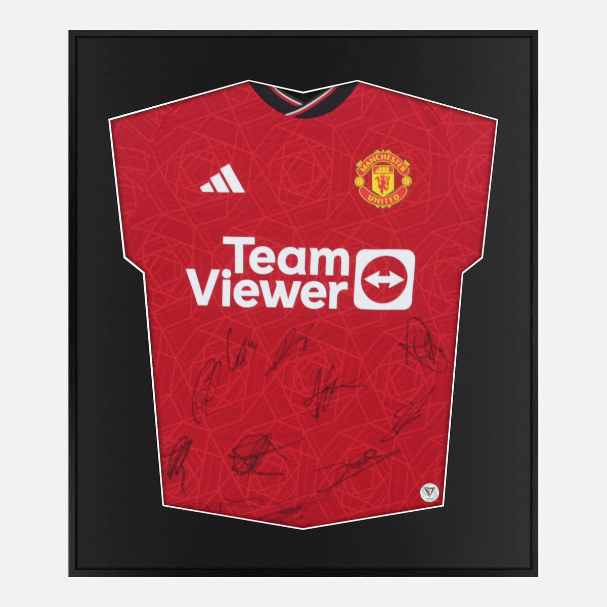 Framed Manchester United Signed Shirt, Player Version 2023-24 [Lite] — Lite framed signed Manchester United shirt | The Vault