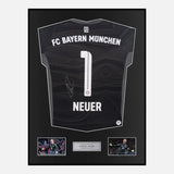 Framed Manuel Neuer Signed Bayern Munich Shirt GK 2021-22 [Classic]