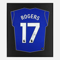 Framed Morgan Rogers Signed Chelsea Shirt, Blue Home [Lite]
