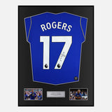 Framed Morgan Rogers Signed Chelsea Shirt Home 2026-27 [Classic]