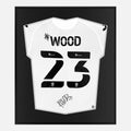 Framed Nathan Wood Signed Shirt, Swansea City Home [Lite]