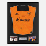Framed Ollie McBurnie Signed Hull City Shirt 2026 Play-Off Final [Classic]