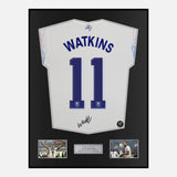 Framed Ollie Watkins Signed Aston Villa Shirt 2026 Europa League [Classic]