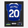 Framed Cole Palmer Signed Chelsea Shirt 2023-24 Home [Classic]