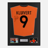 Framed Patrick Kluivert Signed Netherlands Shirt Euro 2000 [Modern]