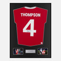 Framed Phil Thompson Signed Liverpool Shirt Home 1981 [Classic]