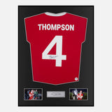 Framed Phil Thompson Signed Liverpool Shirt Home 1981 [Classic]