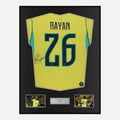 Framed Rayan Signed Brazil Shirt 2026 World Cup Home [Classic]