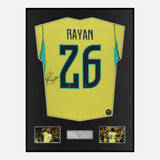 Framed Rayan Signed Brazil Shirt 2026 World Cup Home [Classic]