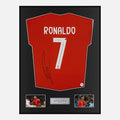 Framed Cristiano Ronaldo Signed Portugal Shirt 2025 Final [Classic]