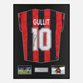 Framed Ruud Gullit Signed AC Milan Shirt Home [Classic]